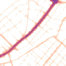 Daytime road noise heatmap for BH7 6BW