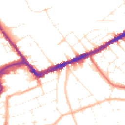 Daytime road noise heatmap for BH7 6BZ
