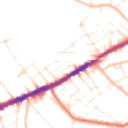 Daytime road noise heatmap for BH7 6JT