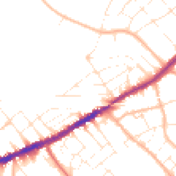 Daytime road noise heatmap for BH7 6LN