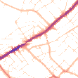 Daytime road noise heatmap for BH7 6NA