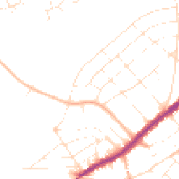 Daytime road noise heatmap for BH7 6PU