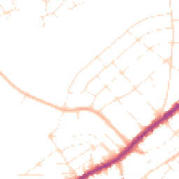 Daytime road noise heatmap for BH7 6QD