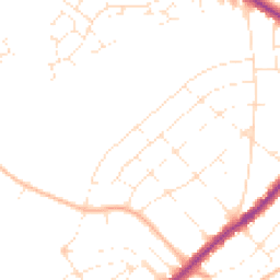 Daytime road noise heatmap for BH7 6QW