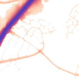 Daytime road noise heatmap for BH7 7RH