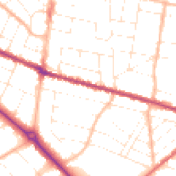 Daytime road noise heatmap for BH9 1AT