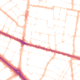 Daytime road noise heatmap for BH9 1AY