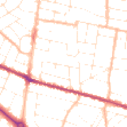 Daytime road noise heatmap for BH9 1BG