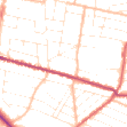 Daytime road noise heatmap for BH9 1BY