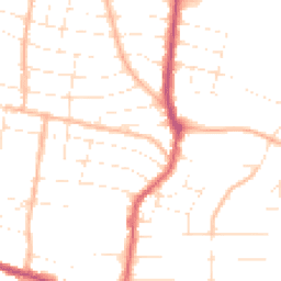Daytime road noise heatmap for BH9 1EL