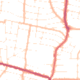 Daytime road noise heatmap for BH9 1HQ