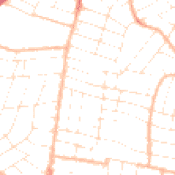Daytime road noise heatmap for BH9 1PP