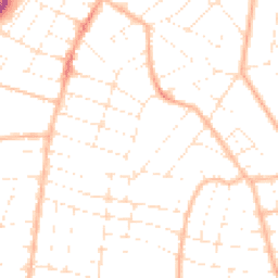 Daytime road noise heatmap for BH9 1TH