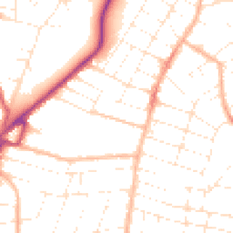 Daytime road noise heatmap for BH9 2SX