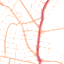 Daytime road noise heatmap for BH9 3DL