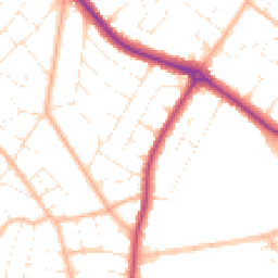 Daytime road noise heatmap for BH9 3HS