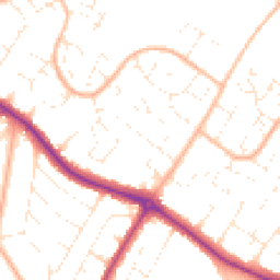 Daytime road noise heatmap for BH9 3LW