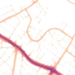 Daytime road noise heatmap for BH9 3QR