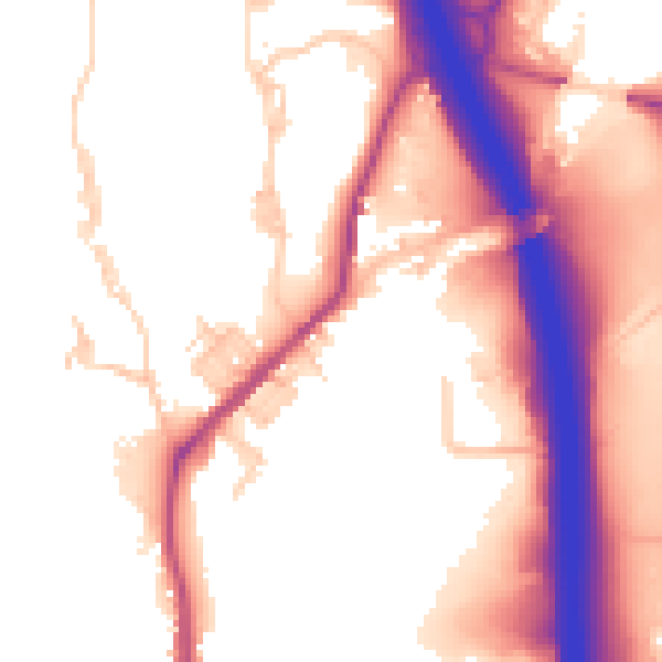 Daytime road noise heatmap for BL0 0AF