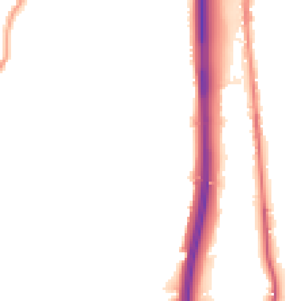 Night-time road noise heatmap for BL0 0AR