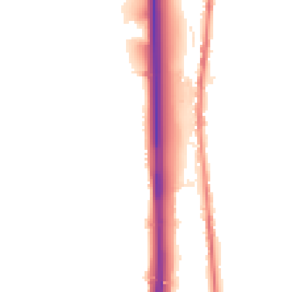 Night-time road noise heatmap for BL0 0BE