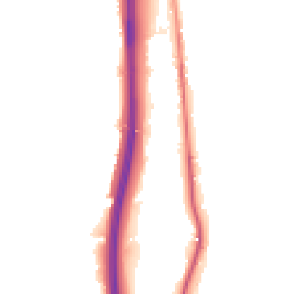 Night-time road noise heatmap for BL0 0DA