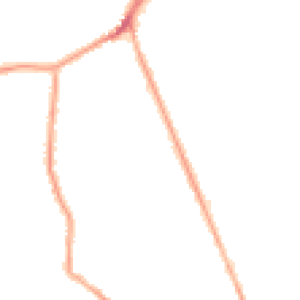 Night-time road noise heatmap for BL0 9SW