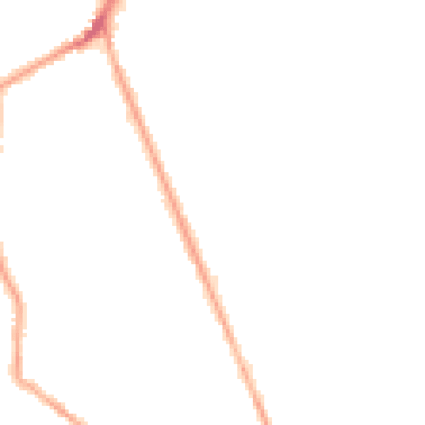 Night-time road noise heatmap for BL0 9WA