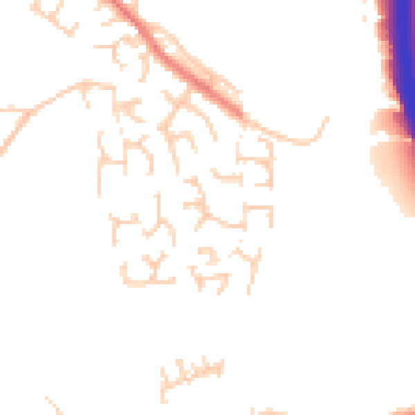 Daytime road noise heatmap for BL0 9YP