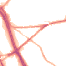 Night-time road noise heatmap for BL2 1AF