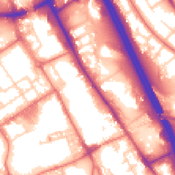 Daytime road noise heatmap for BL2 1HE