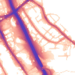 Daytime road noise heatmap for BL2 1LF