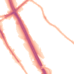 Night-time road noise heatmap for BL2 1LF