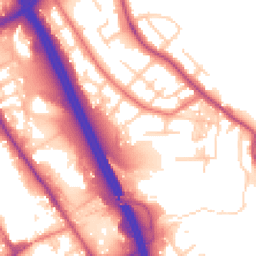 Daytime road noise heatmap for BL2 1LP