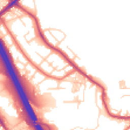 Daytime road noise heatmap for BL2 1LZ