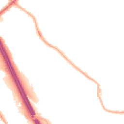 Night-time road noise heatmap for BL2 1LZ