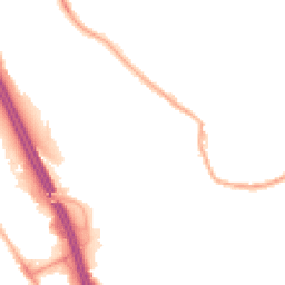 Night-time road noise heatmap for BL2 1NL