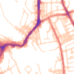 Daytime road noise heatmap for BL2 2EQ