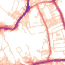 Daytime road noise heatmap for BL2 2HB