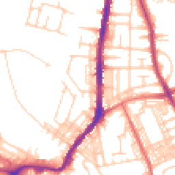Daytime road noise heatmap for BL2 2JE
