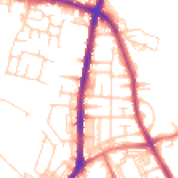 Daytime road noise heatmap for BL2 2LJ