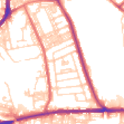 Daytime road noise heatmap for BL2 2SP