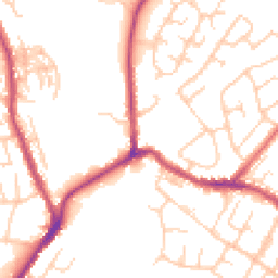 Daytime road noise heatmap for BL2 3EW