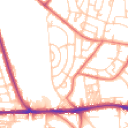 Daytime road noise heatmap for BL2 5AR
