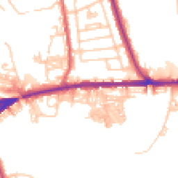 Daytime road noise heatmap for BL2 6BH