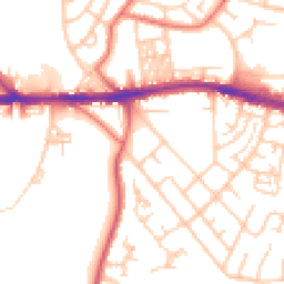 Daytime road noise heatmap for BL2 6GH