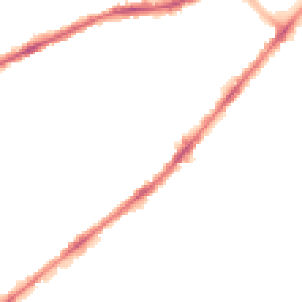 Night-time road noise heatmap for BL3 5LW