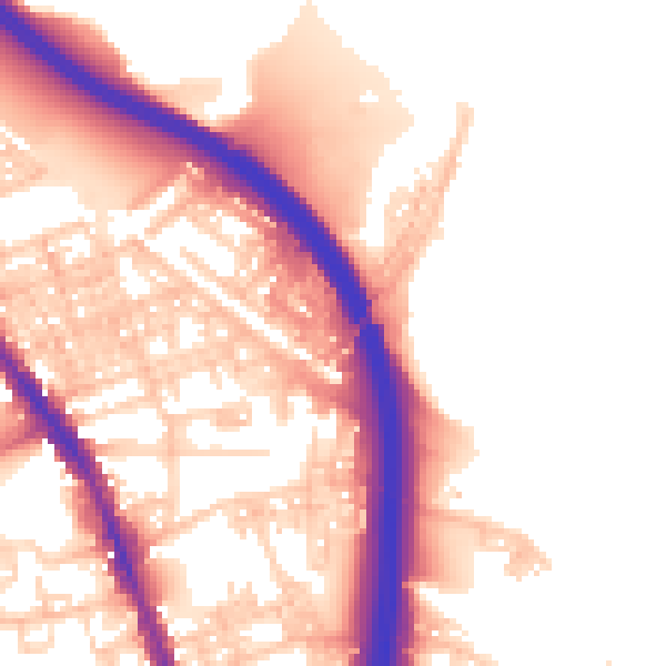 Daytime road noise heatmap for BL4 7SL