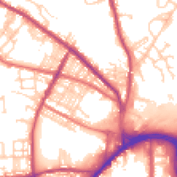 Daytime road noise heatmap for BL8 1AB