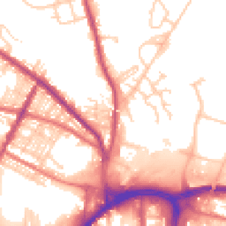 Daytime road noise heatmap for BL8 1AP